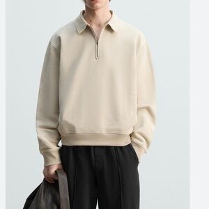 Zara Men's Beige bottom Sweater like new